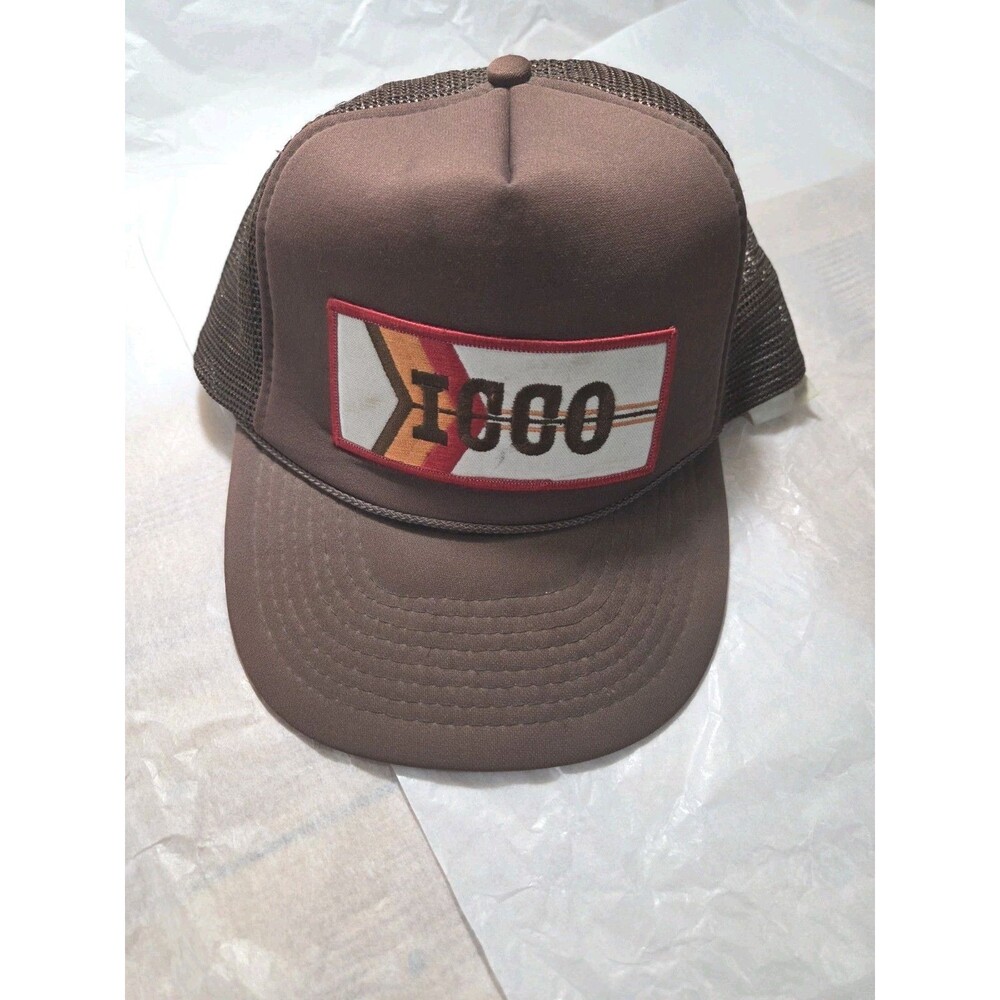 Vintage ISCO Patch Trucker Hat Snapback Cap Brown Foam Mohr’s Corporate Promo